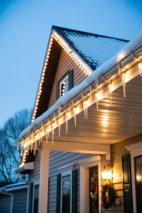 Warm White Icicle Lights