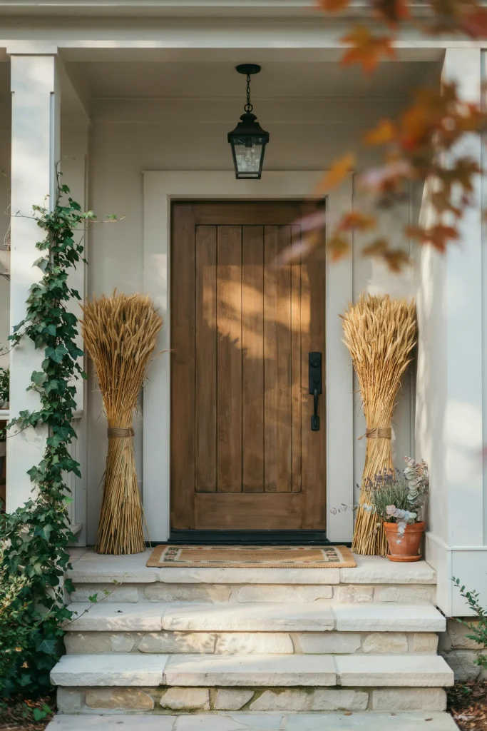 Wheat Bundle Door Flanking