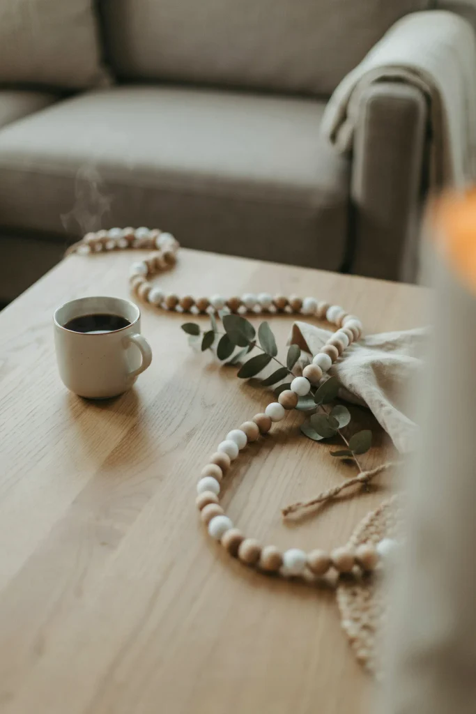Wooden Bead Garland Loop