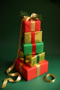 Wrapped Gift Stack