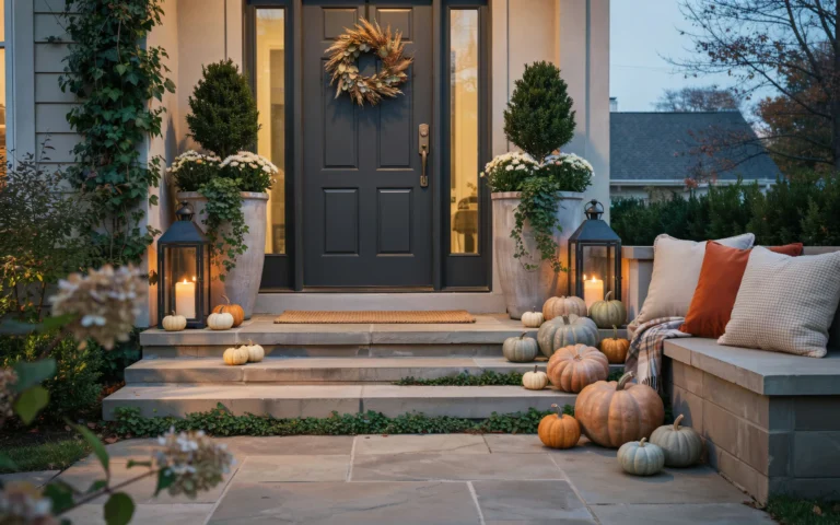 fall porch decor