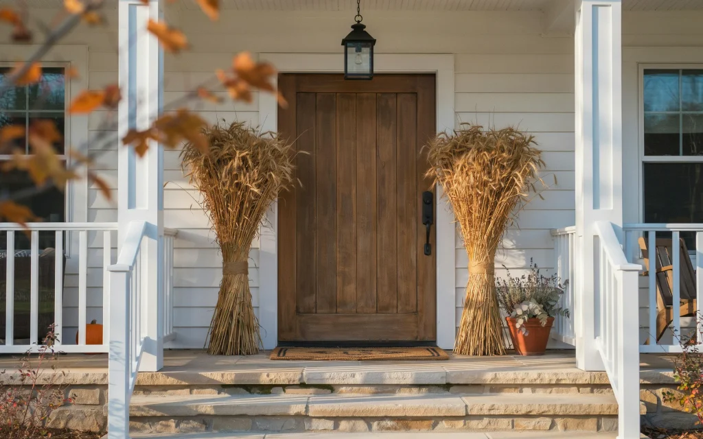 fall porch decor