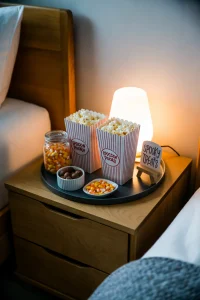 Bedside Popcorn Station