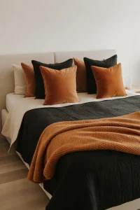 Black and Orange Bedding