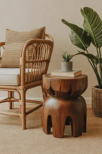 Carved Wooden Stools
