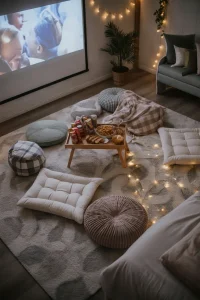 Floor Cushion Movie Nook