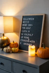 Movie Marathon Letter Board