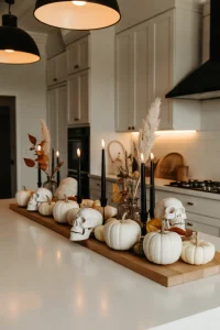 Skull and Pumpkin Centerpiece