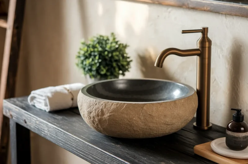 Rustic Small Bathroom