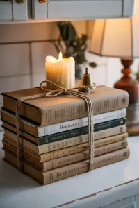 Vintage Spell Book Stack